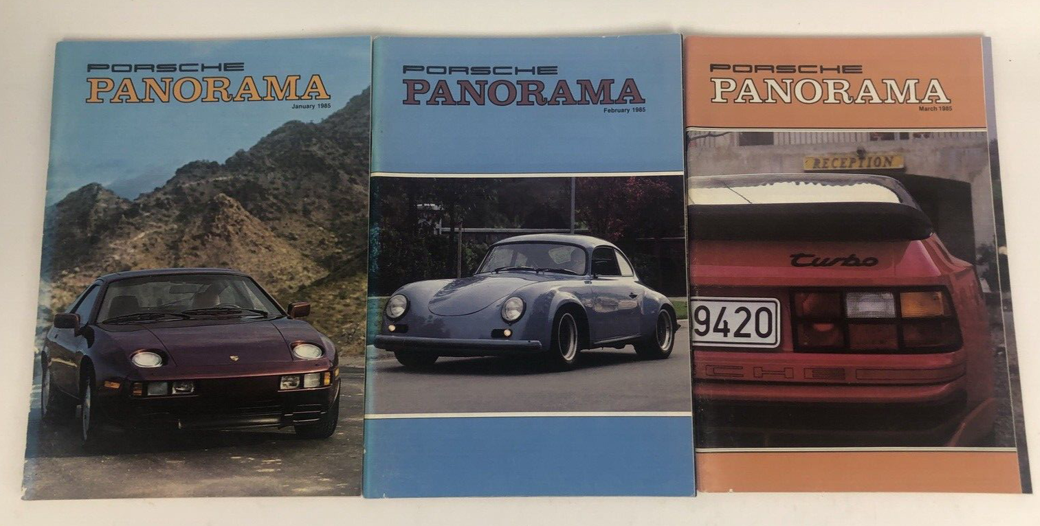 Porsche Panorama Magazine - 1985 Complete Set 30th Anniversary 12 issue - RARE