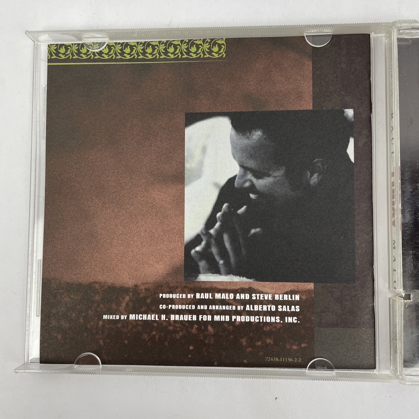Today - Digital Audio CD By Raul Malo 2001 OM Town Music - M