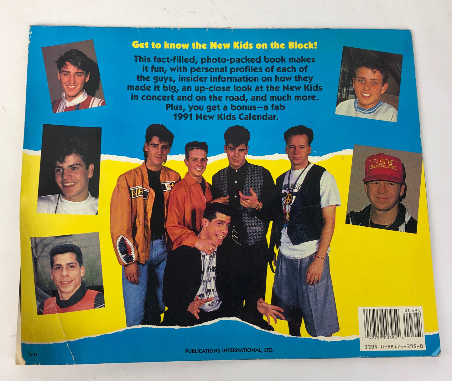 1991 New Kid on the Block Bonus 1991 Calendar USA NKOTB - LOOK