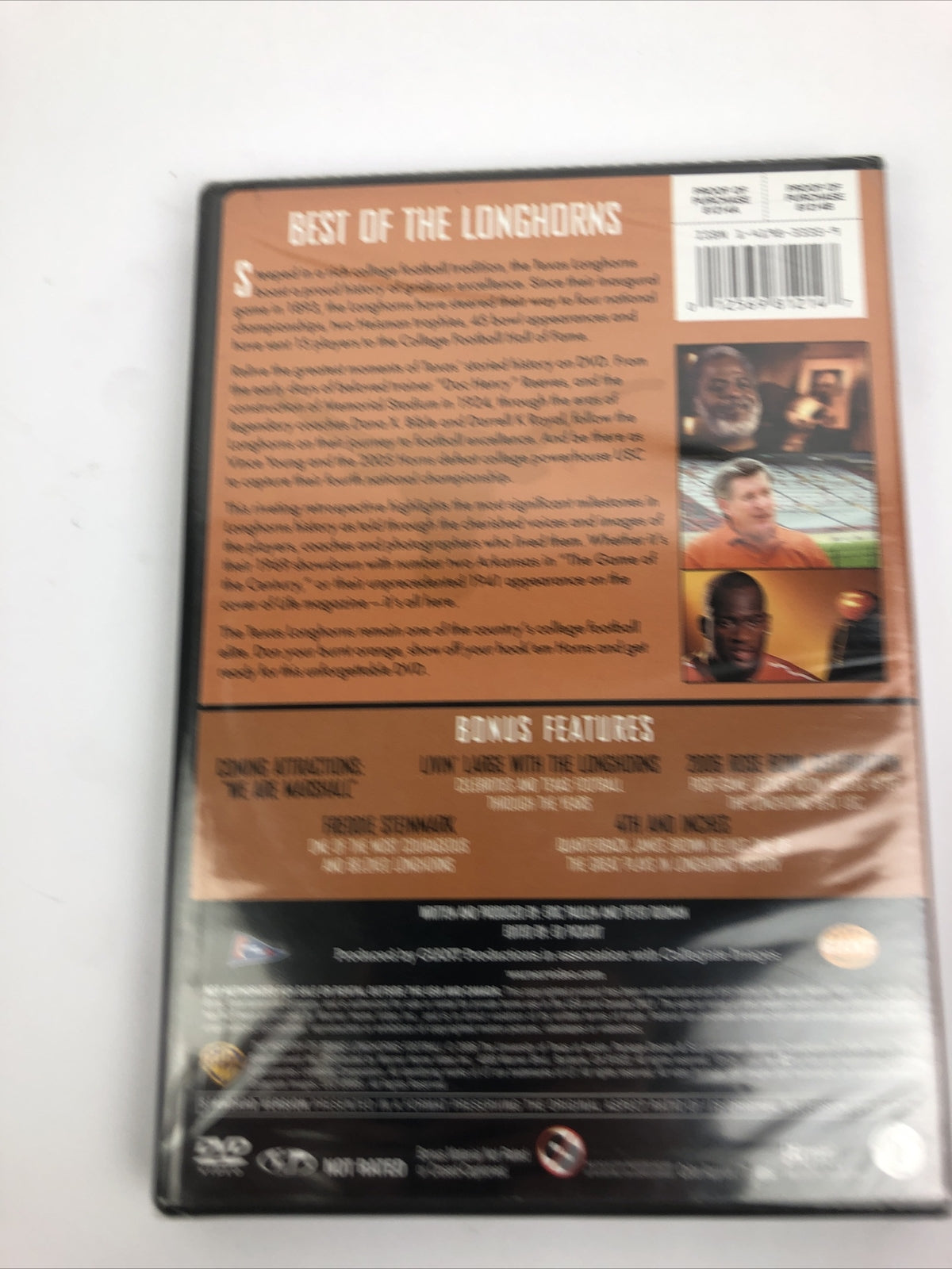 TEXAS The History of Texas Longhorns Football (DVD Video) w Bonus Features - NEW