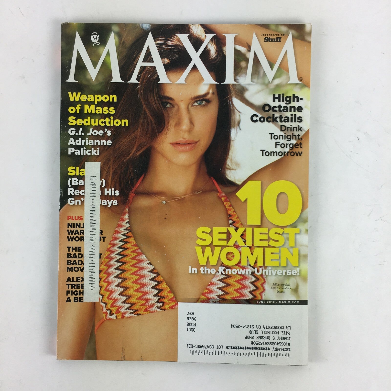 June 2012 Maxim Magazine Weapon of Mass Seduction High Octane Cocktails