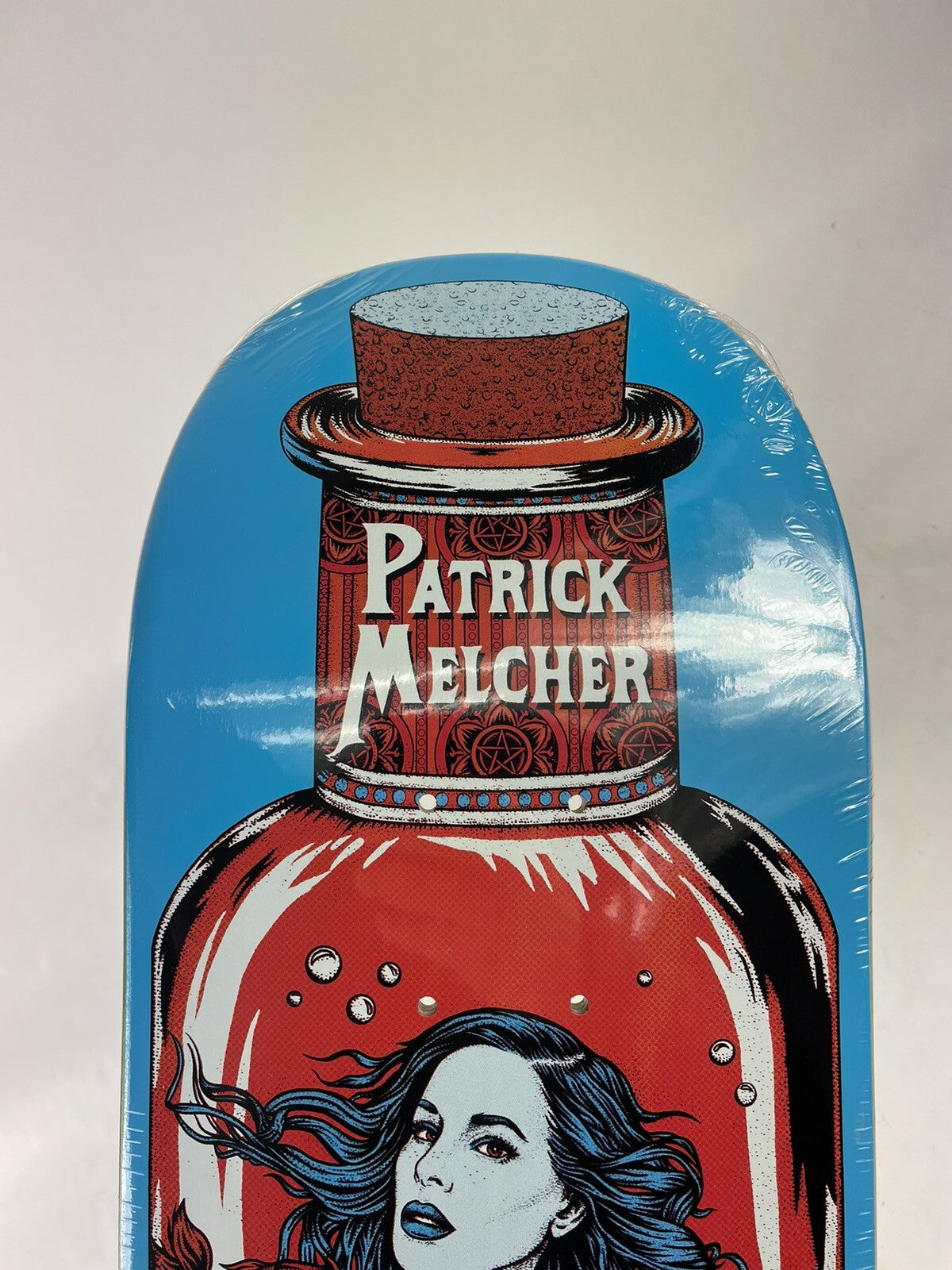 Patrick Melcher Mermaid BLUE Pro Death Skateboards 8.25 " Tapered Square FA Nose