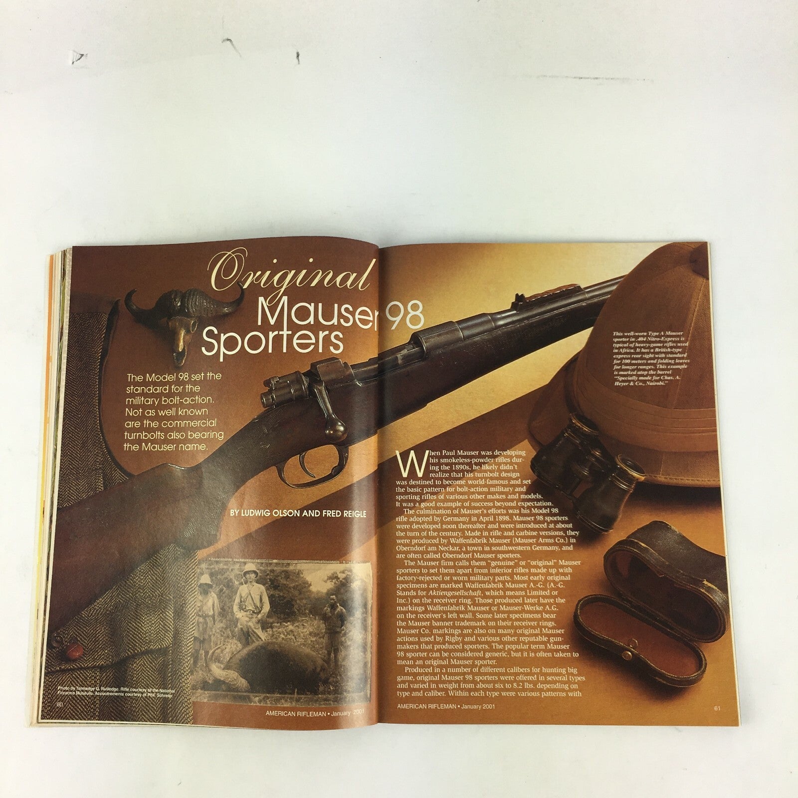 January 2001 American Rifleman Magazine Win Guns! Hunts! Cash!