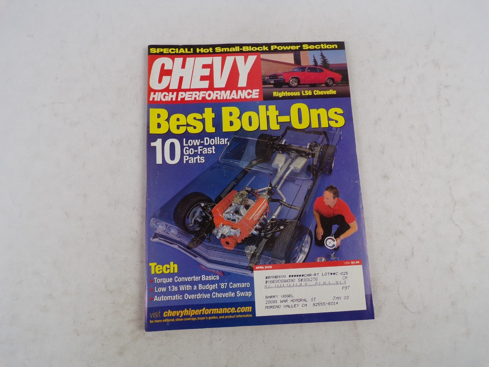 April 2002 Chevy High Performance Best Bolt-Ons Special! Hot Small-Block Power