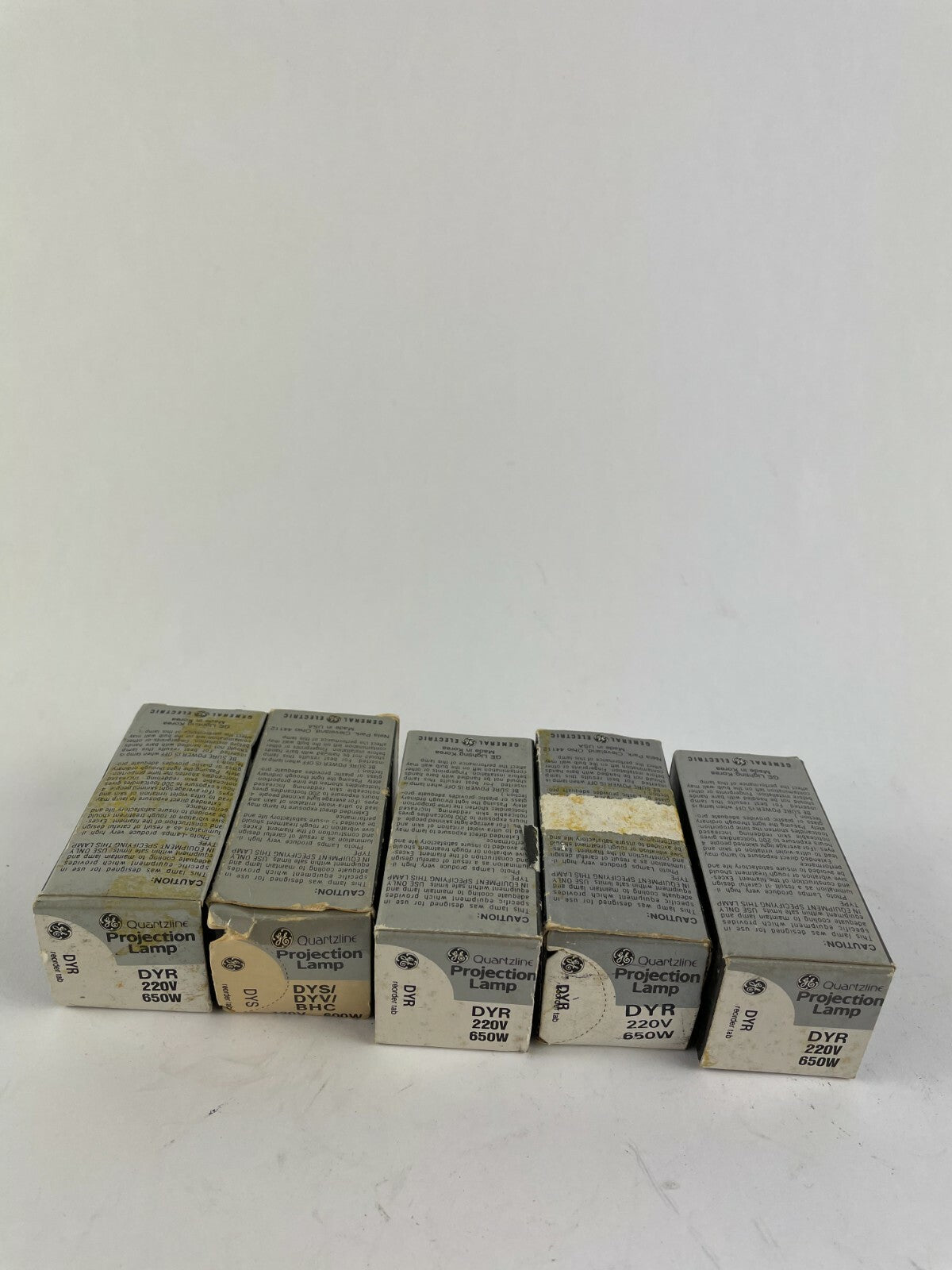 Genuine Quartzline Projection Lamp Lot of 5