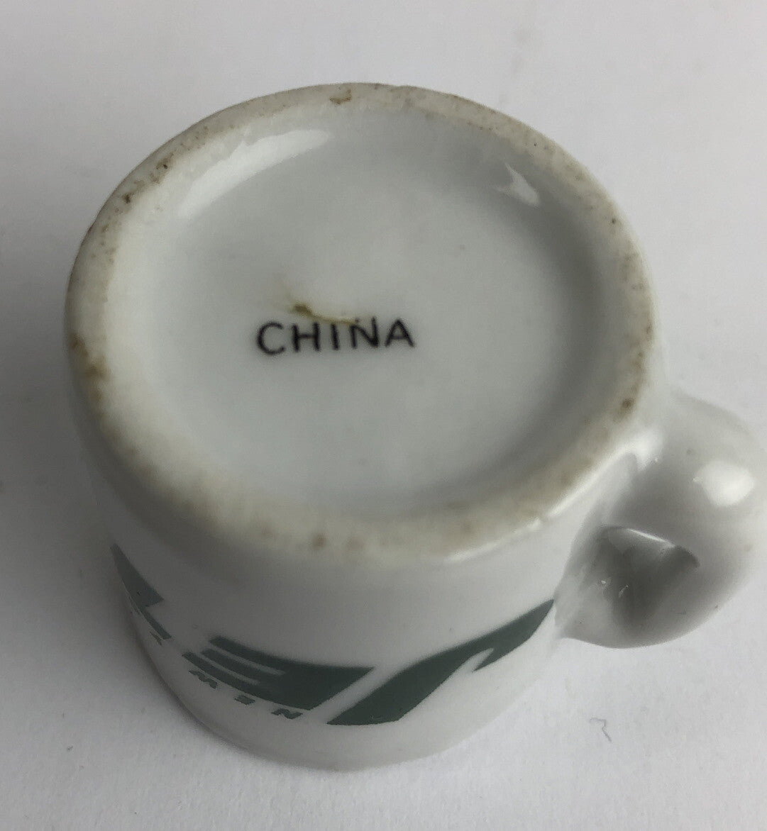 Vintage NFL Mini Coffee Cup Mug New York Jets 1.25" Collectible Miniature