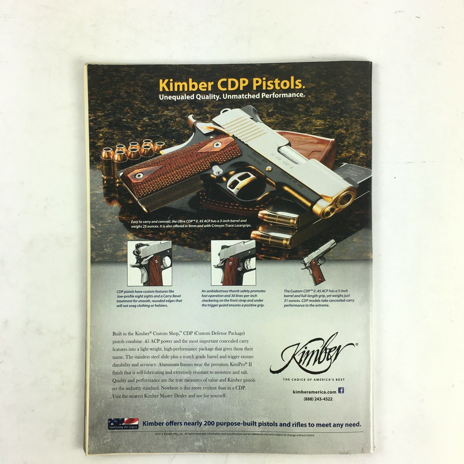 Guns & Ammo Magazine Concealable Big Bores The Guns of D-Day .45 ACP .40 S&W