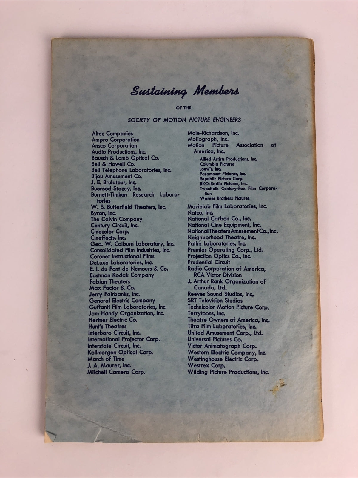 SMPE Journal Of The Society Of Motion Picture Engineers December 1949 VOL 53 No6