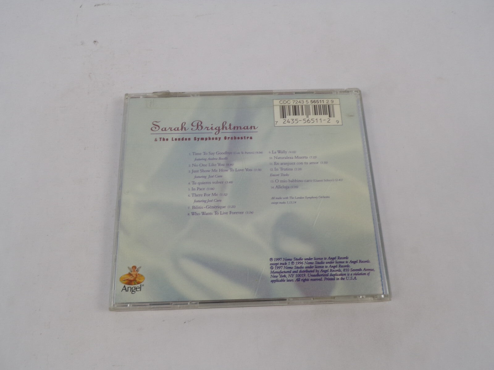 Sarah Brightman & The London Symphony Orchestra Time To Say Goodbye Time ToCD#68