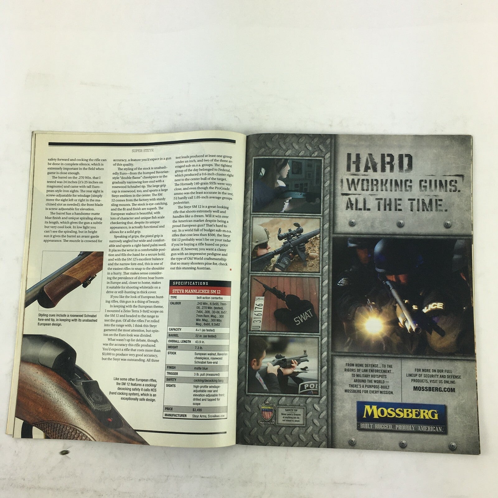 July 2014 Rifle Shooter Magazine Sporter Nesika's Famous Action .223 .308 .338