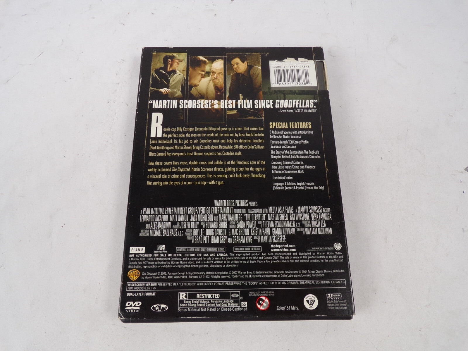 The Departed "A New American Crime Classic From The Legendary Martin DVD Movies