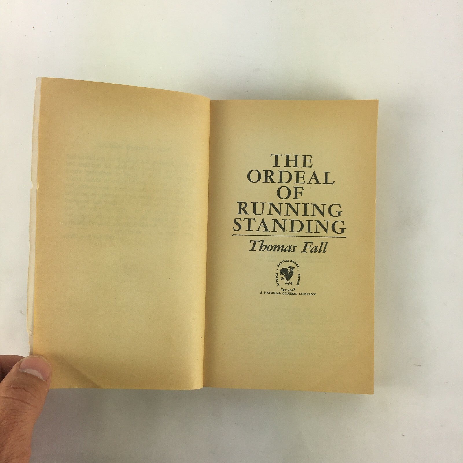 The Ordeal of Running Standing by Thomas Full