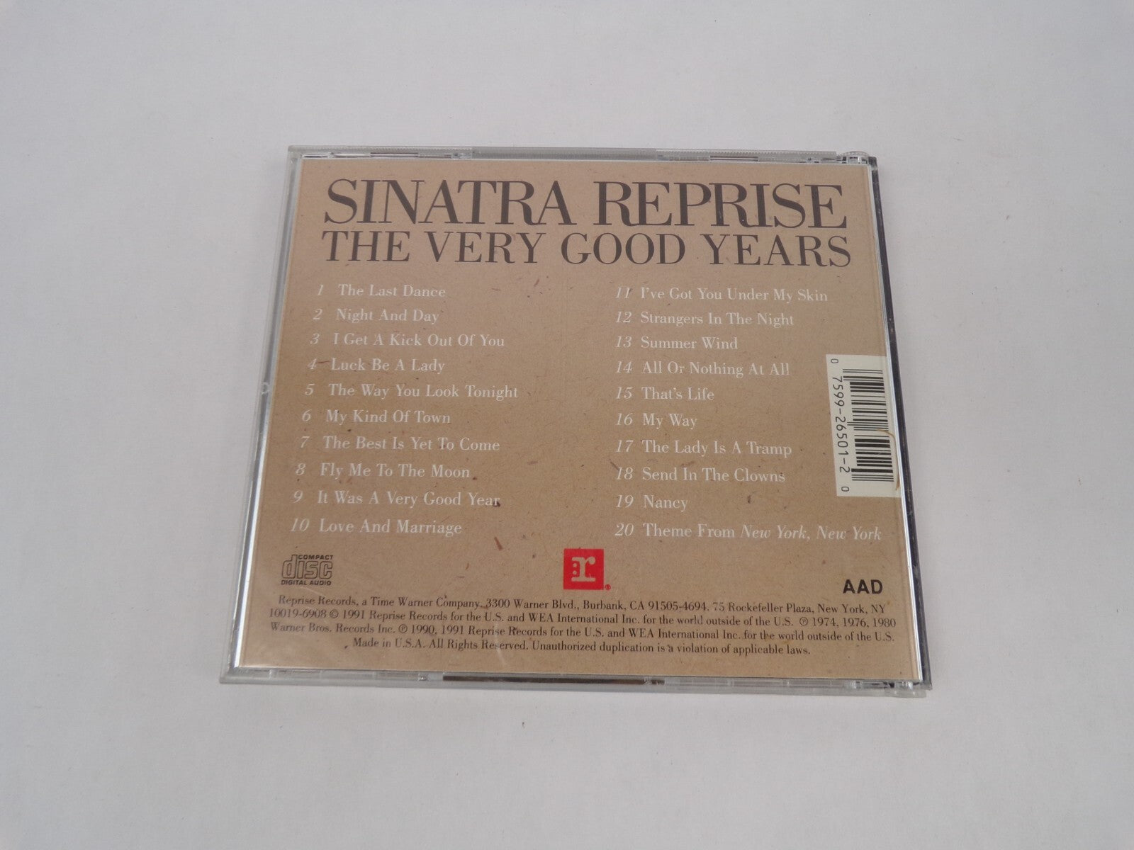 Sinatra Reprise The The Last And Day I Get A Kick Out Of You Night And Day CD#63
