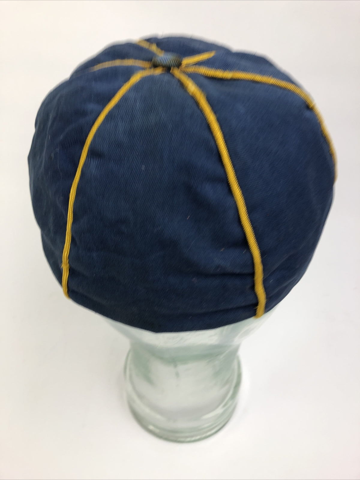 VINTAGE 60s 70s Cub Scouts BSA Blue Gold Uniform Hat Boy Scout Official Wolf Cap