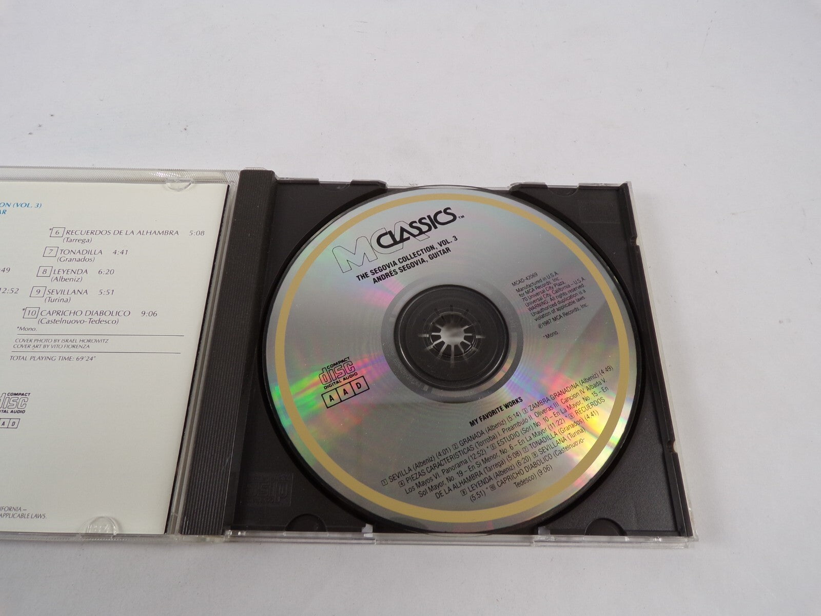 The Sedovia Collection Albeniz+Granados+Tarrega+Torroba & Others CD#43