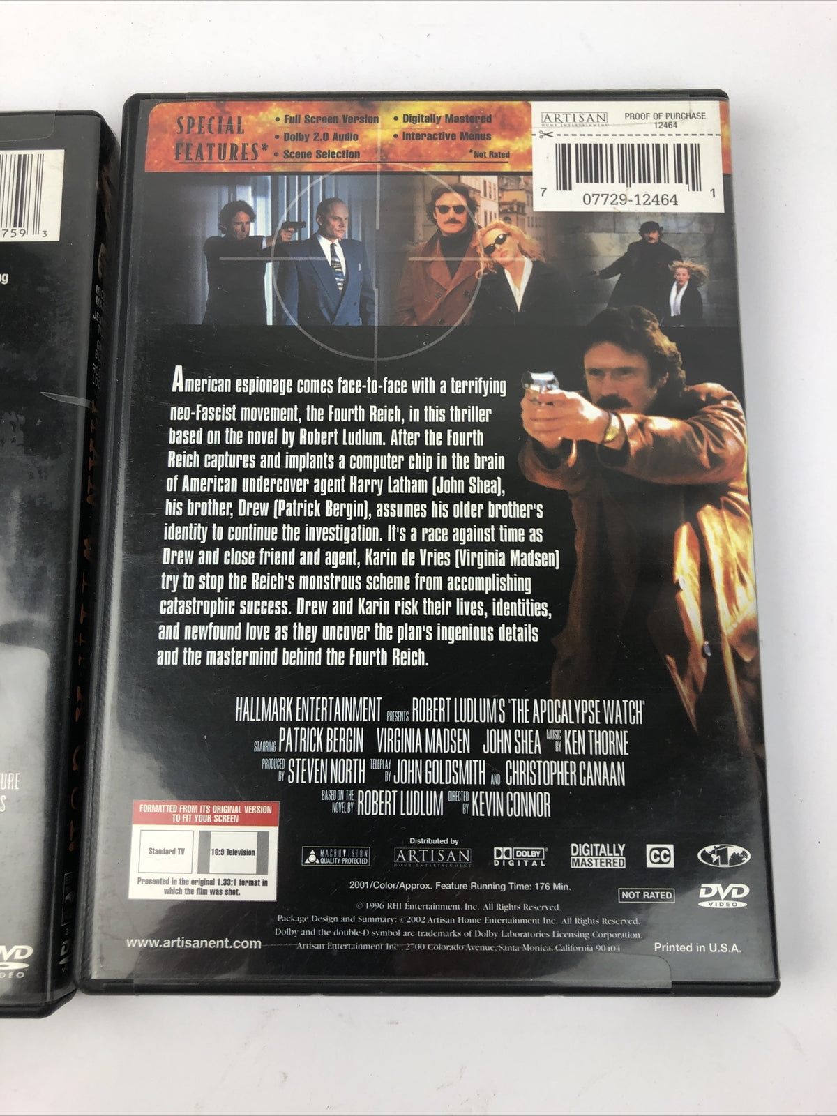 2 x DVD LOT - The Apocalypse Watch + Man With A Gun * Gary Busy John Shea * VGC
