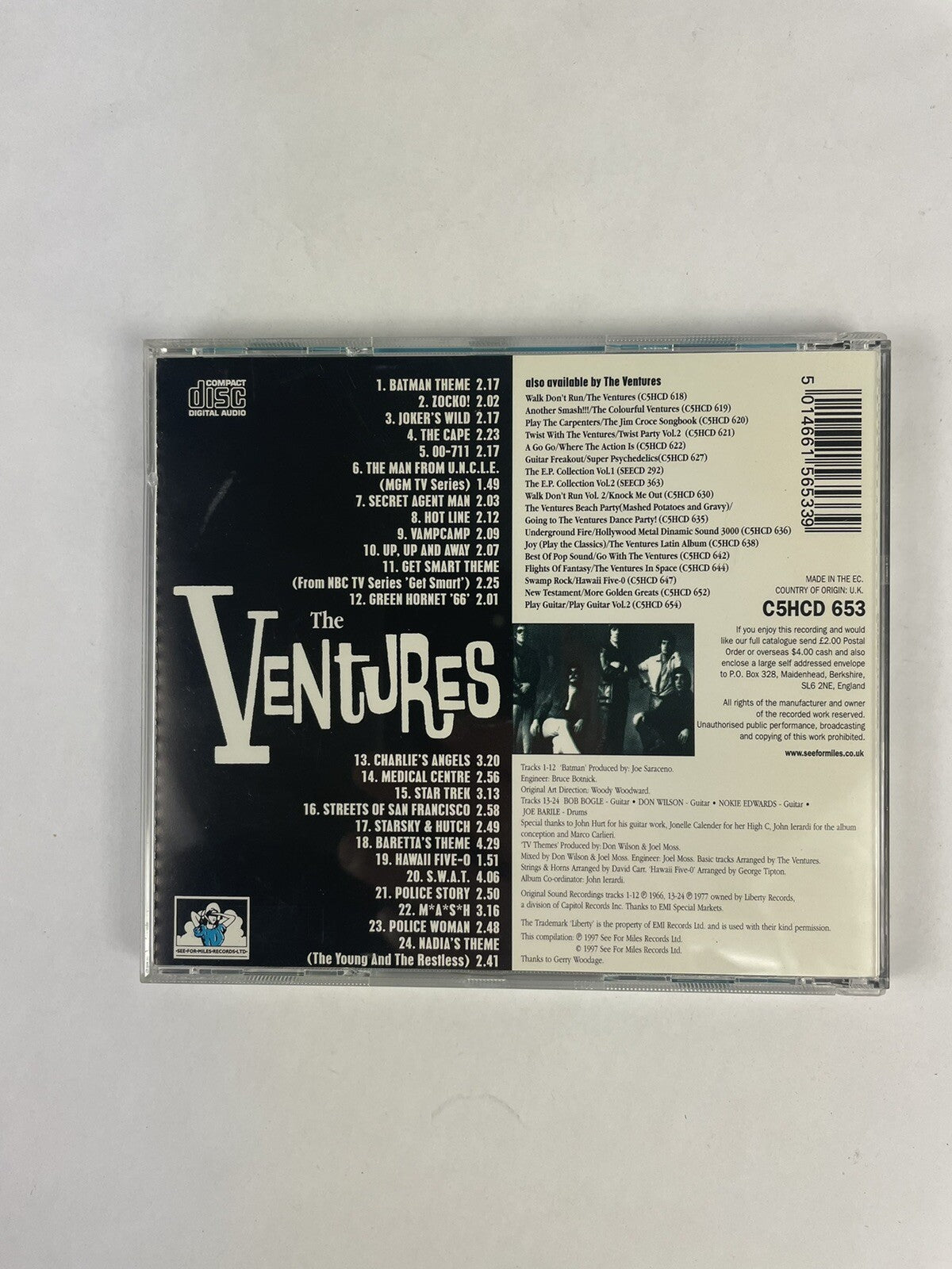 The Ventures- The Ventures Play Batman/TV themes CD #15