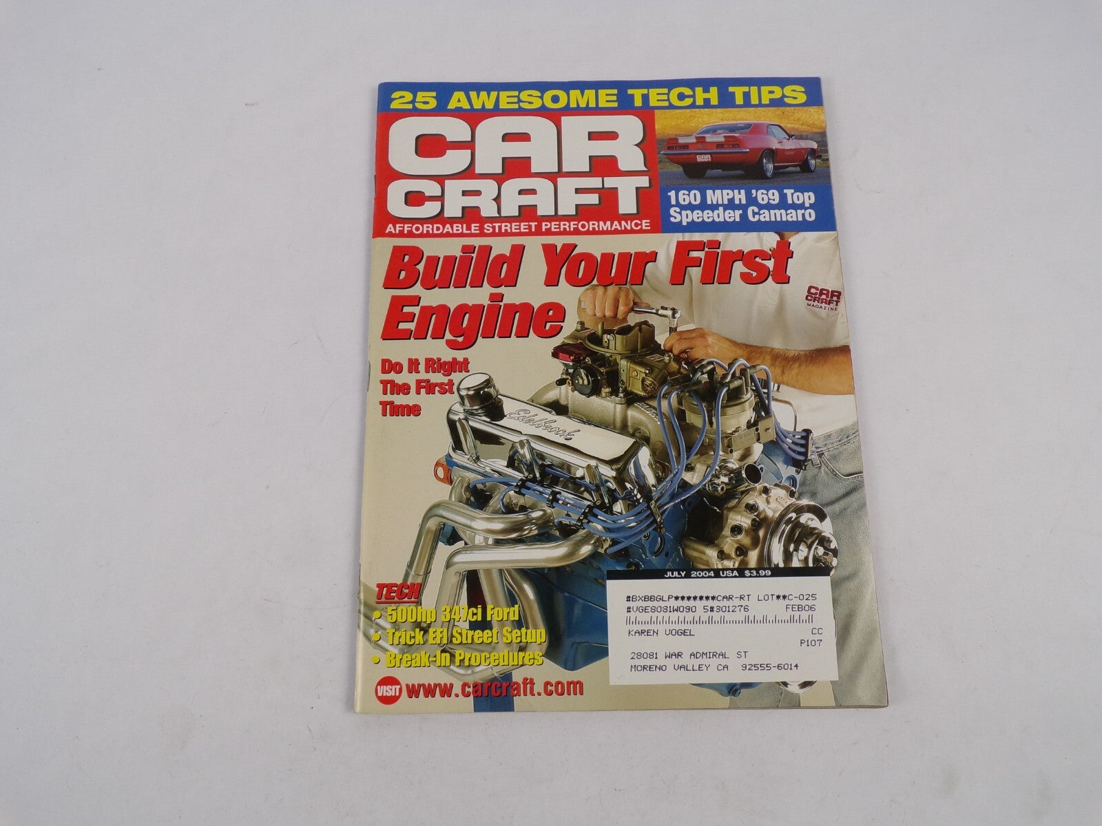 July 2004 Car Craft Build Your First Engine Do It Right The First Time 25 Awesom