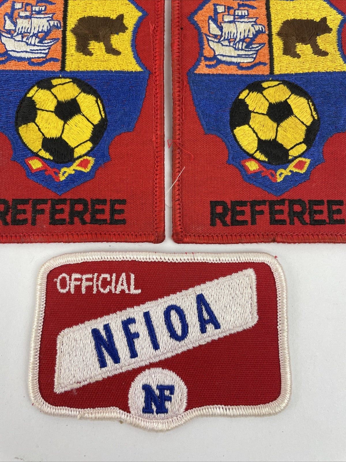 VINTAGE UNITED STATES SOCCER FEDERATION REGIONAL REFEREE YOUTH REG PATCH LOT (5)