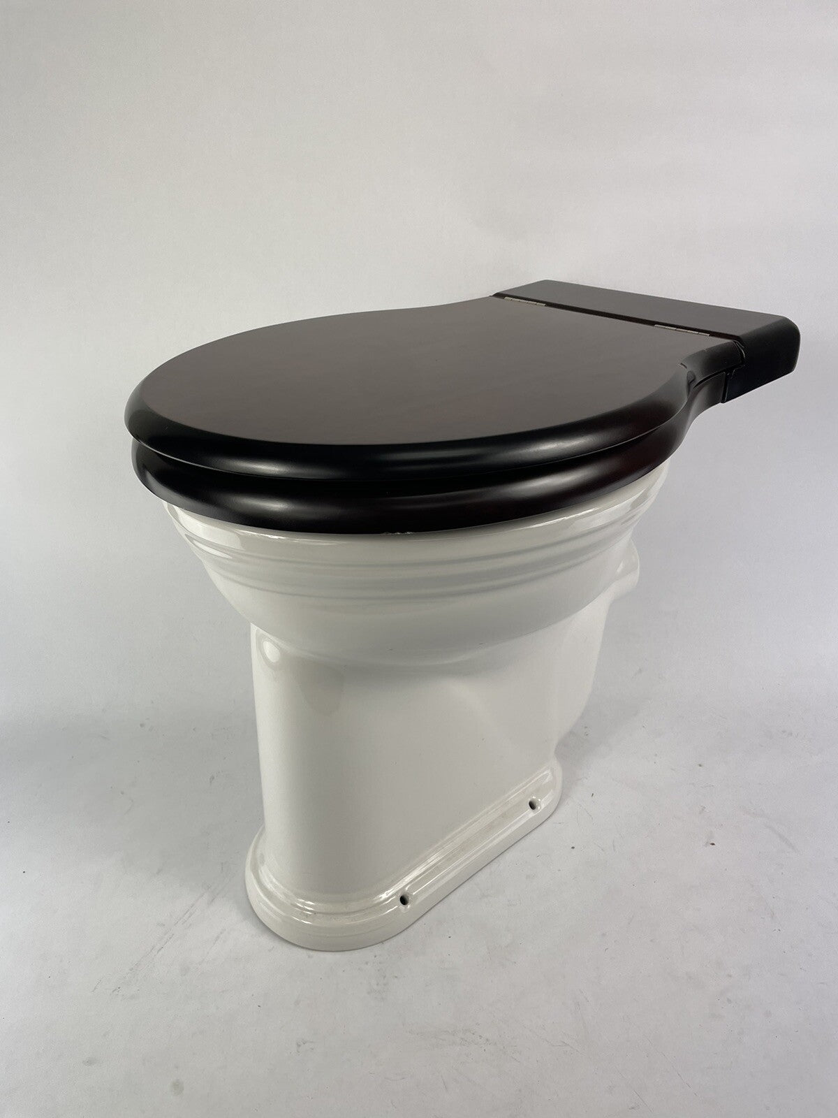 Thomas Crapper high level toilet bowl with seat traditional Victorian bathroom fixture no tank