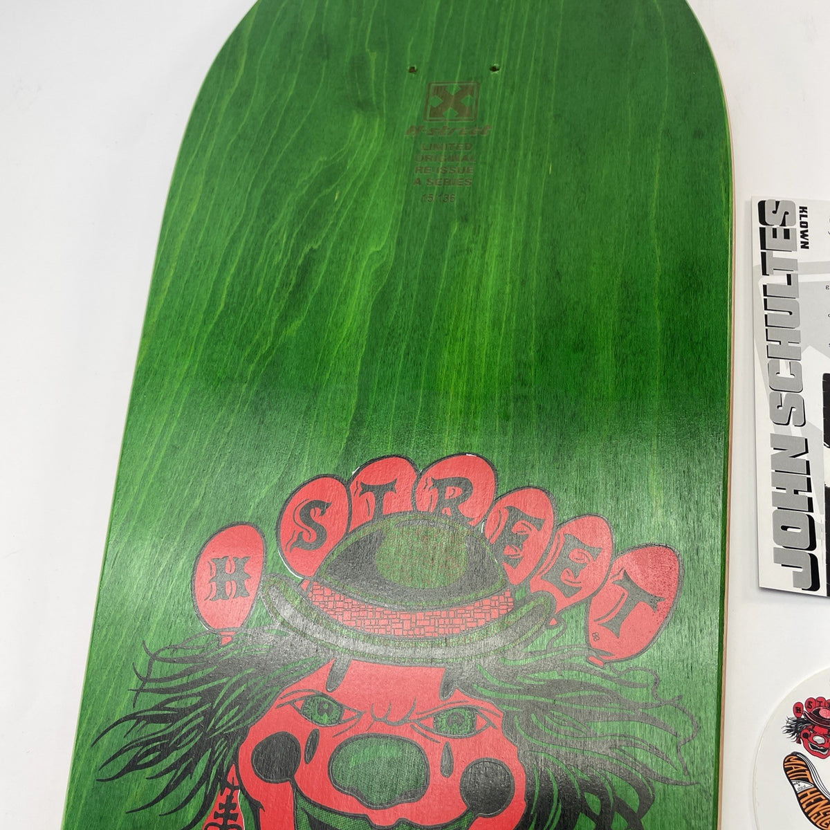 H-Street John Schultes A Series Clown limited edition skateboard deck #15 of 136
