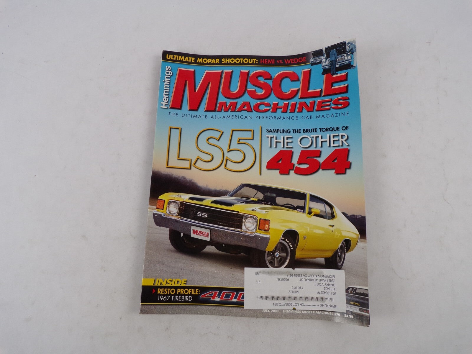 July 2009 Muscle Machines Magazine LS5 Sampling The Brute Torque Of The Other 45