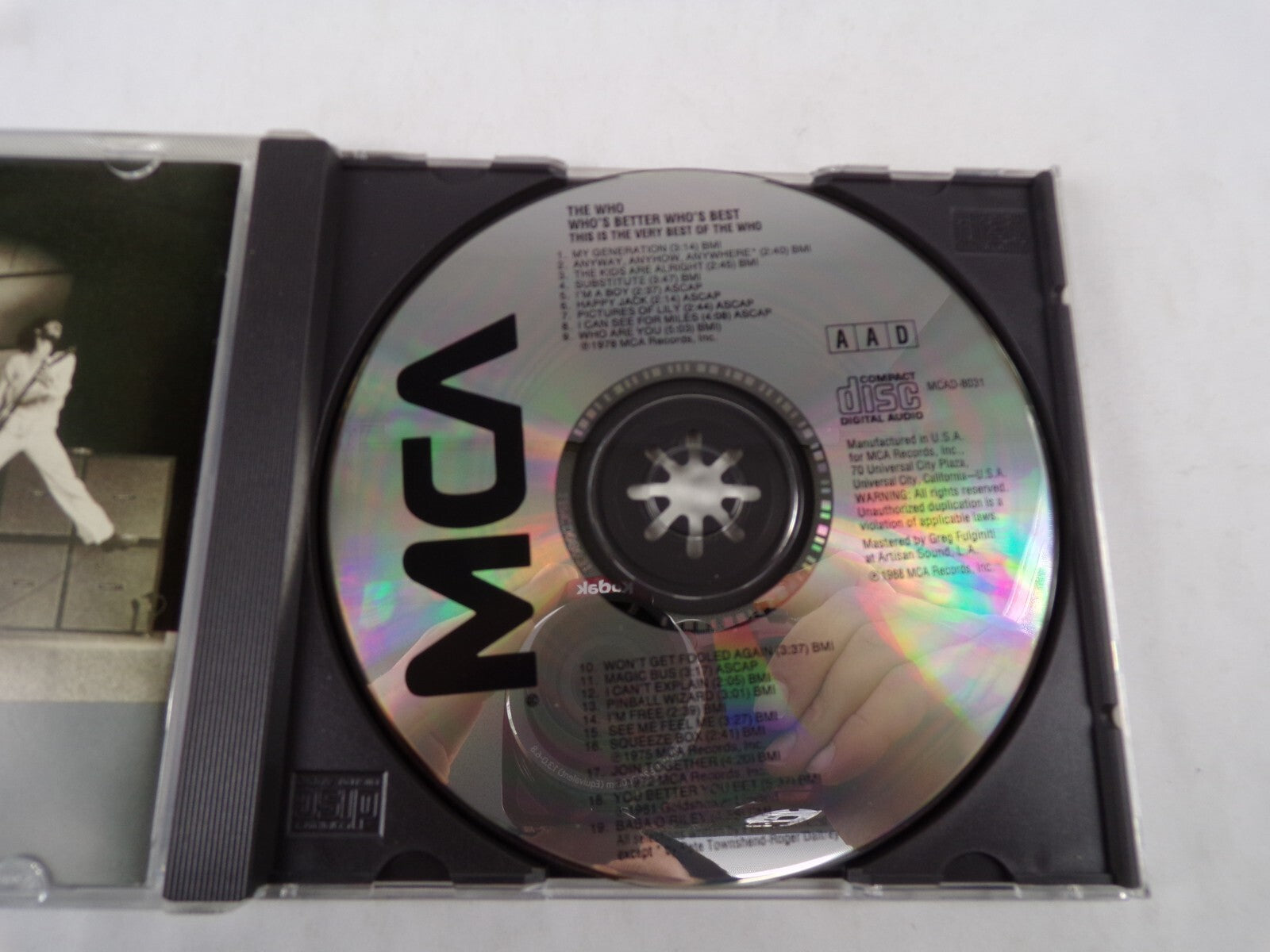 The Who Who's Better Who's Best My Generation Anyway, Anyhow, Anywhere CD#57