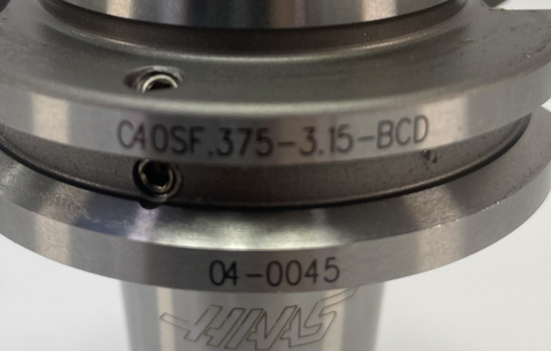 HAAS C40SF .375" x 3.15" Shrink Fit Tool Holder BCD 04-0045 25k RPM G2.5 CAT40