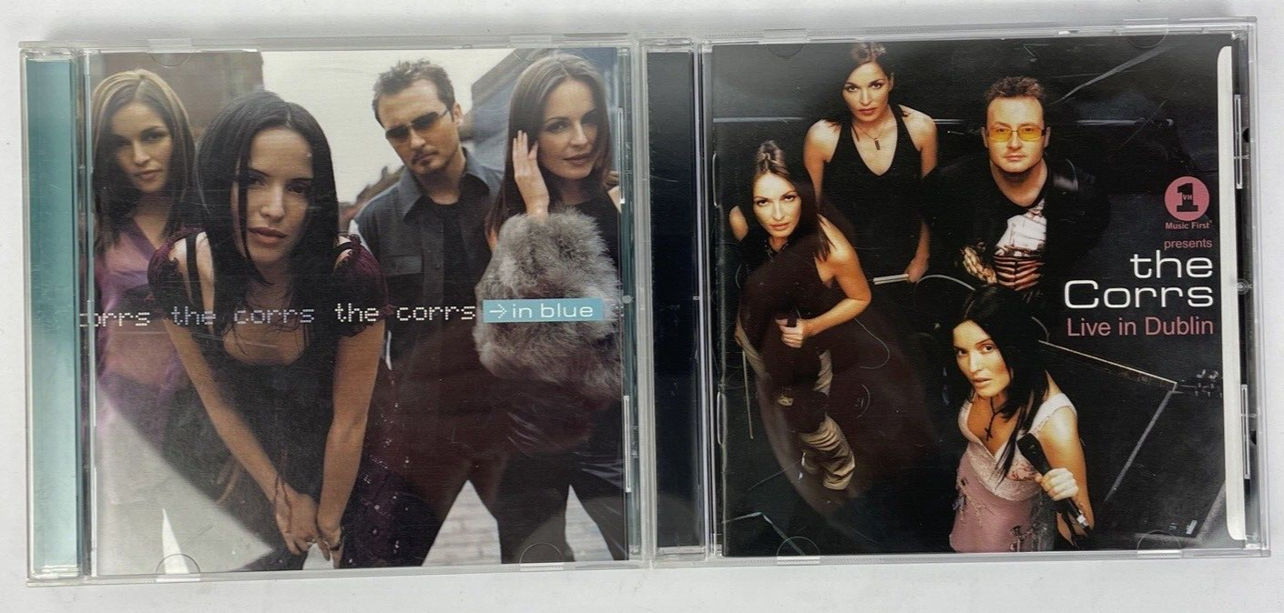 2 x The Corrs Digital audio CD Lot - Live in Dublin * 2002 - In Blue * 2000 CD