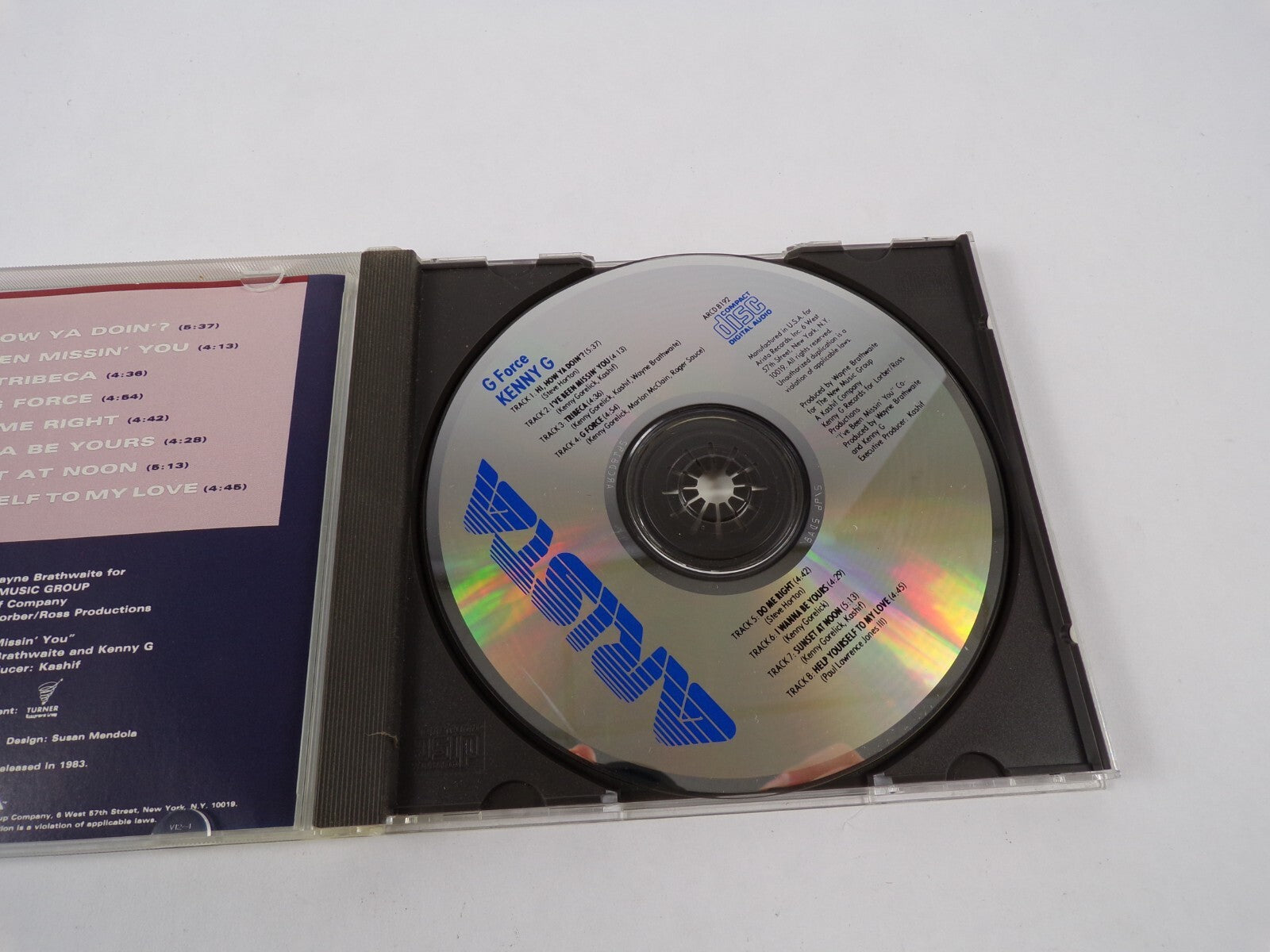 Kenny Gforce Compact Disc Digital Audio Hi' How Ya Don't ?I've Been Missin'CD#12