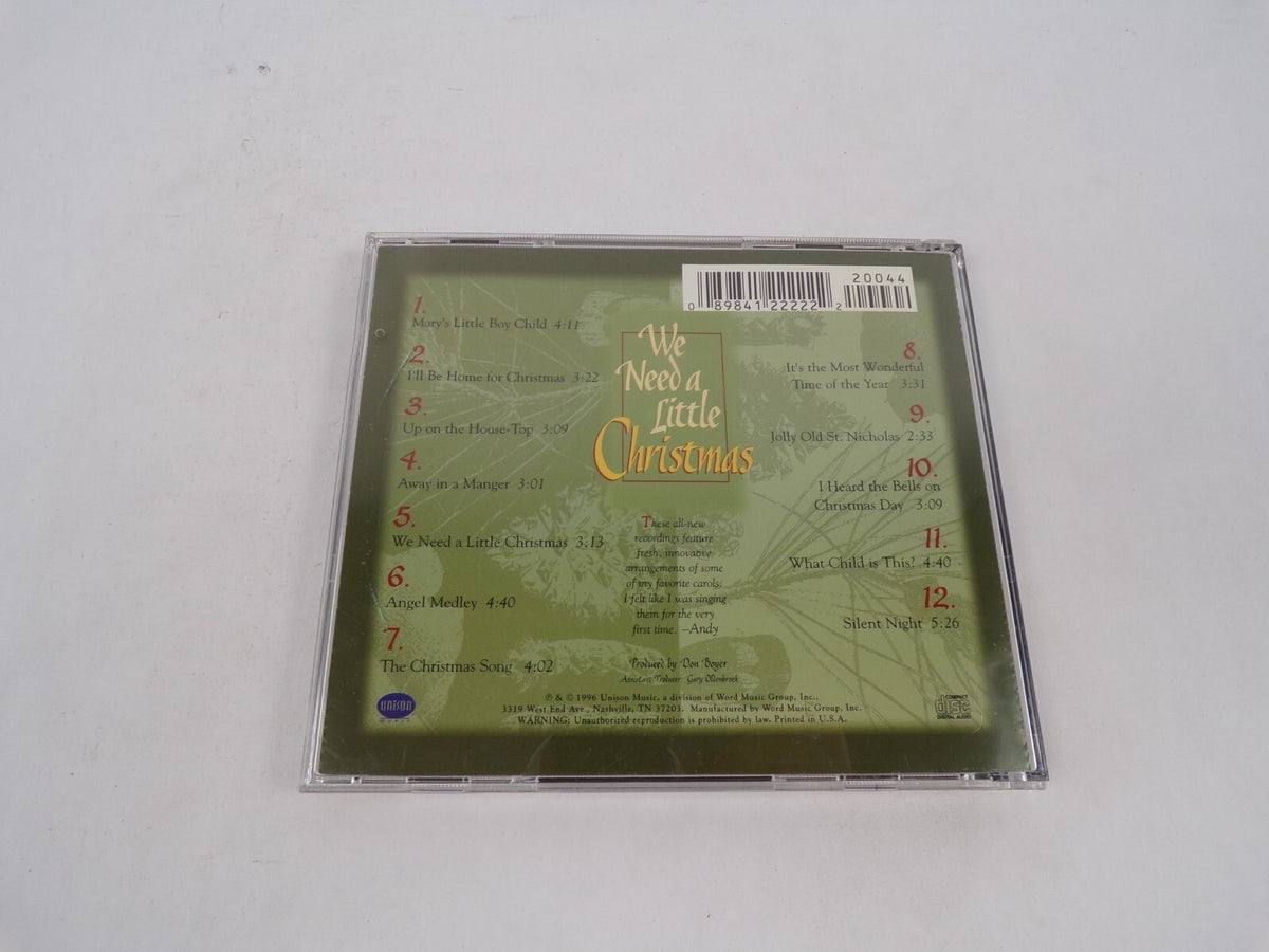 We Need A Little Christmas Andy Williams Mary's Little Boy Child I'll Be CD#68