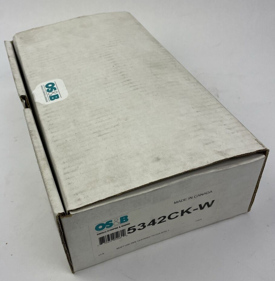 OS&B 5342CK-W PVC OFFSET WASTE & OVERFLOW CABLE-DRIVE KIT GRAY EURO STYLE BATH