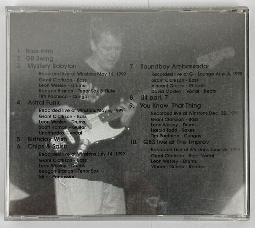 Grant Clarkson GB3 Live Originals Digital Audio CD-10 Tracks Mint Disc - BC