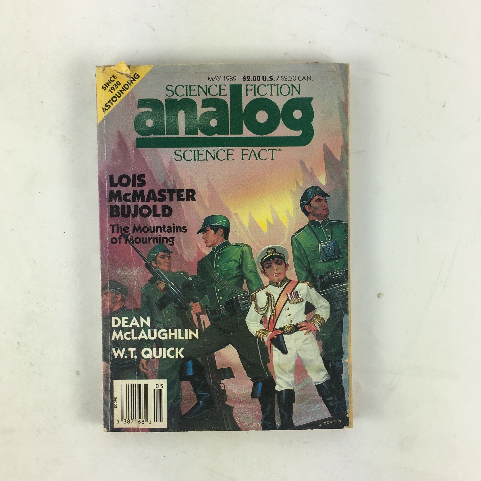 May 1989 Analog Science Fiction Fact Magazine Lois McMaster Bujold W.T.Quick