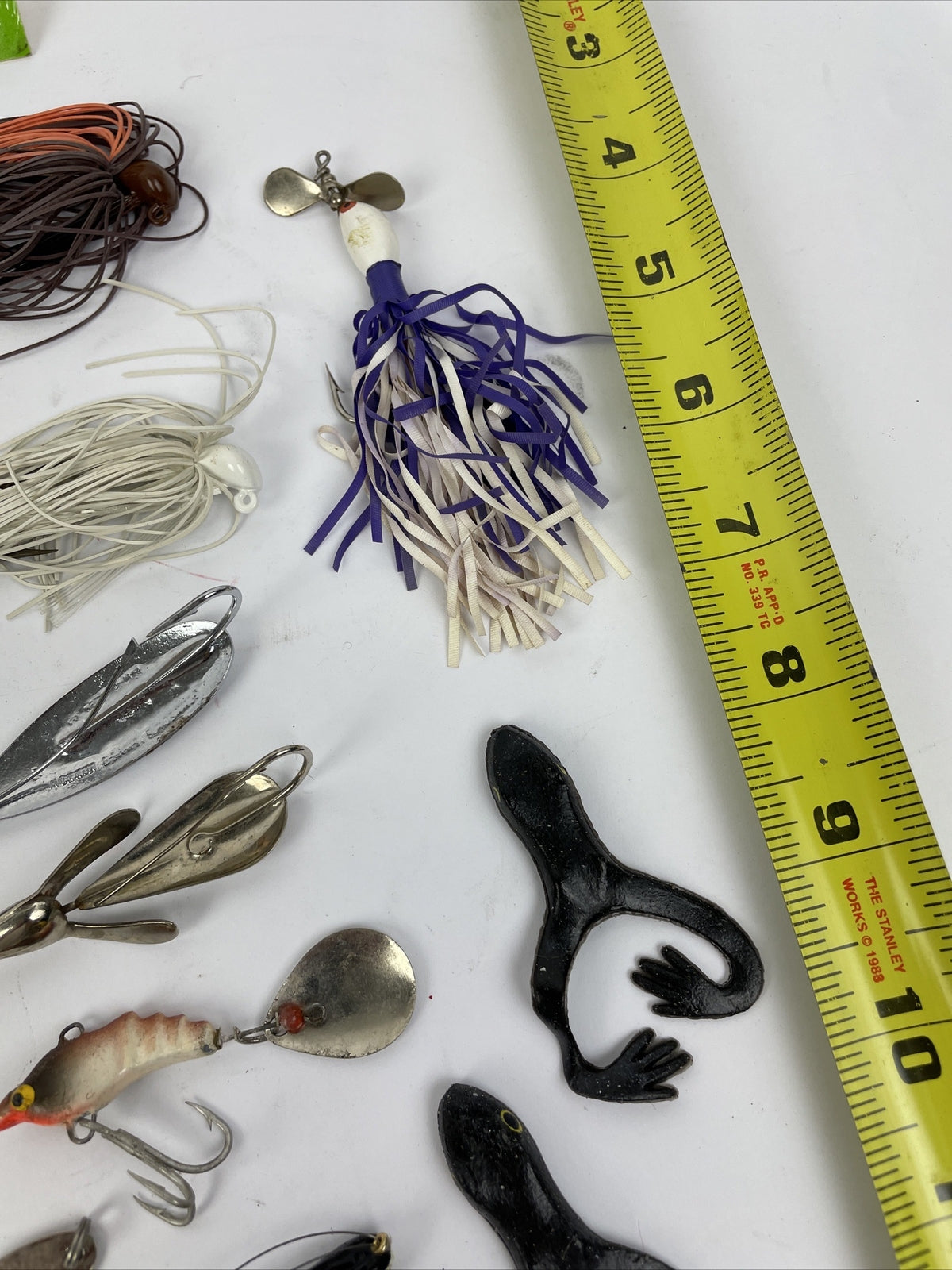 Fishing Lure Lot 50 + Pieces Weed Wing Frog Spinner Jitterbug USA JAPAN - LOOK