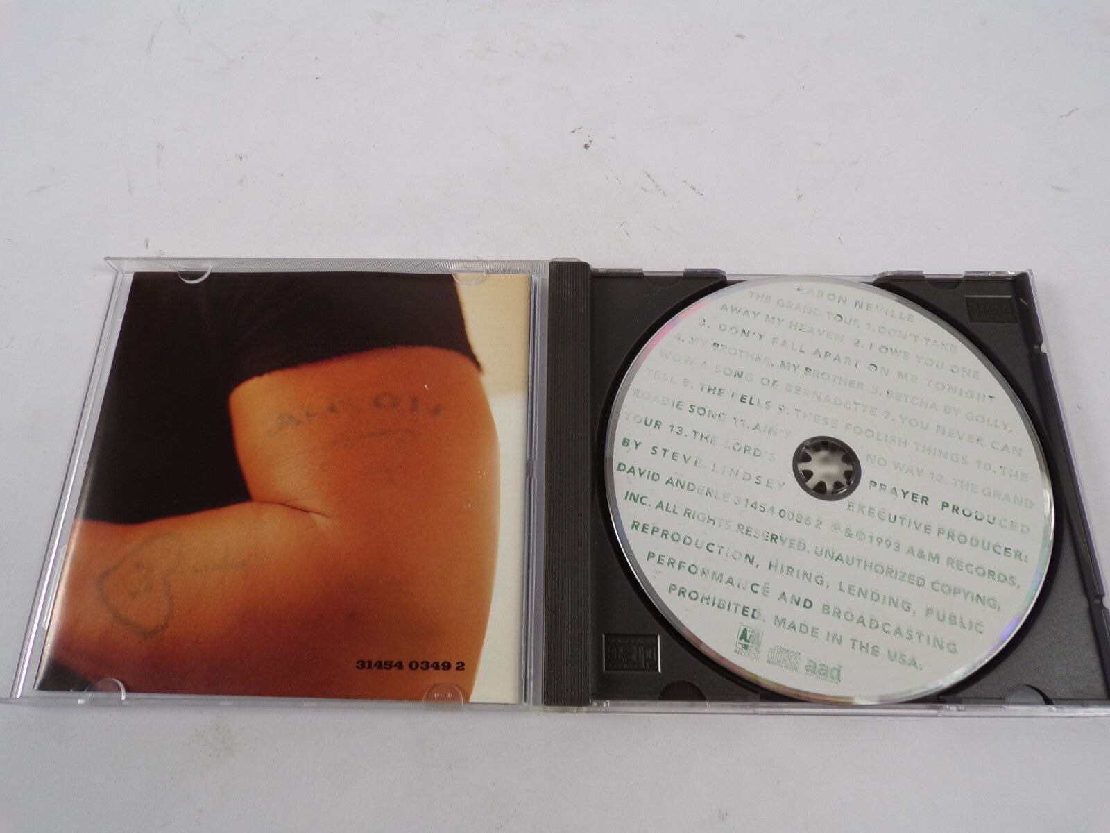 Aaron Neville The Tattoed Heart Can't Stop My Heart From Loving You CD#16