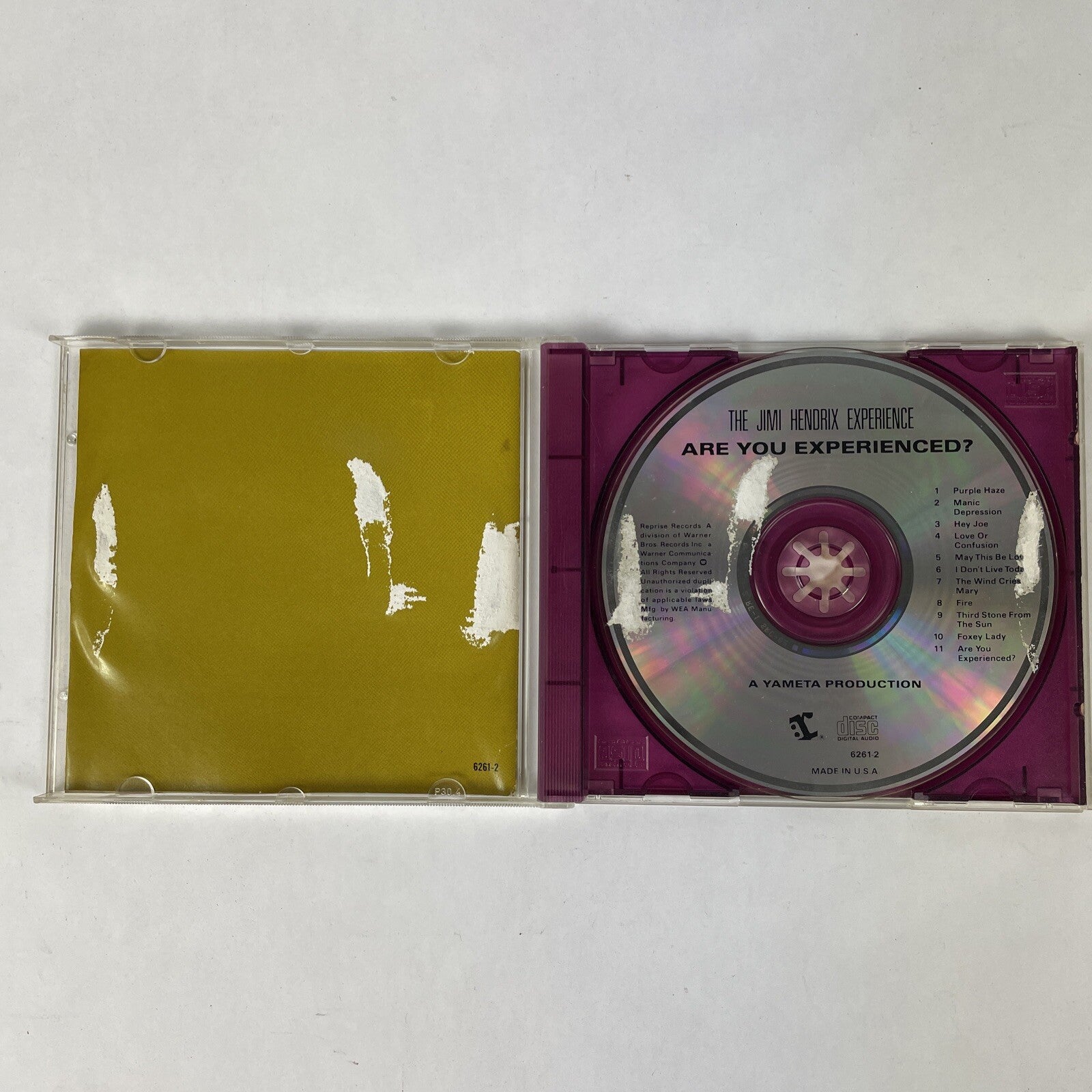 The Jimi Hendrix Experience – Are You Experienced? CD (1986) #23