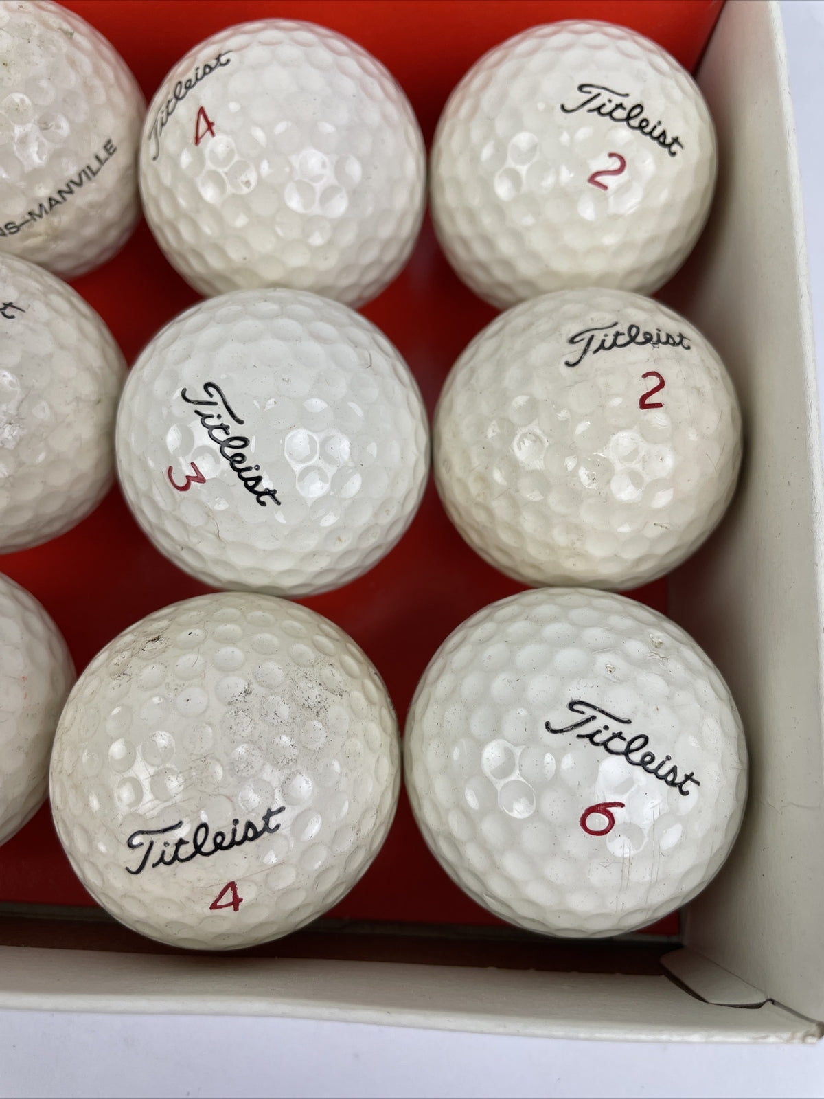 Vintage Titleist by Acushnet golf balls one dozen 12 ball set with original box collectible golf memorabilia display piece