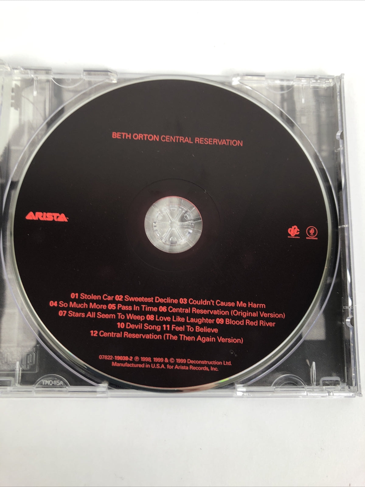 " Central Reservation " by Beth Orton (Digital Audio CD, Mar-1999, Arista) #56