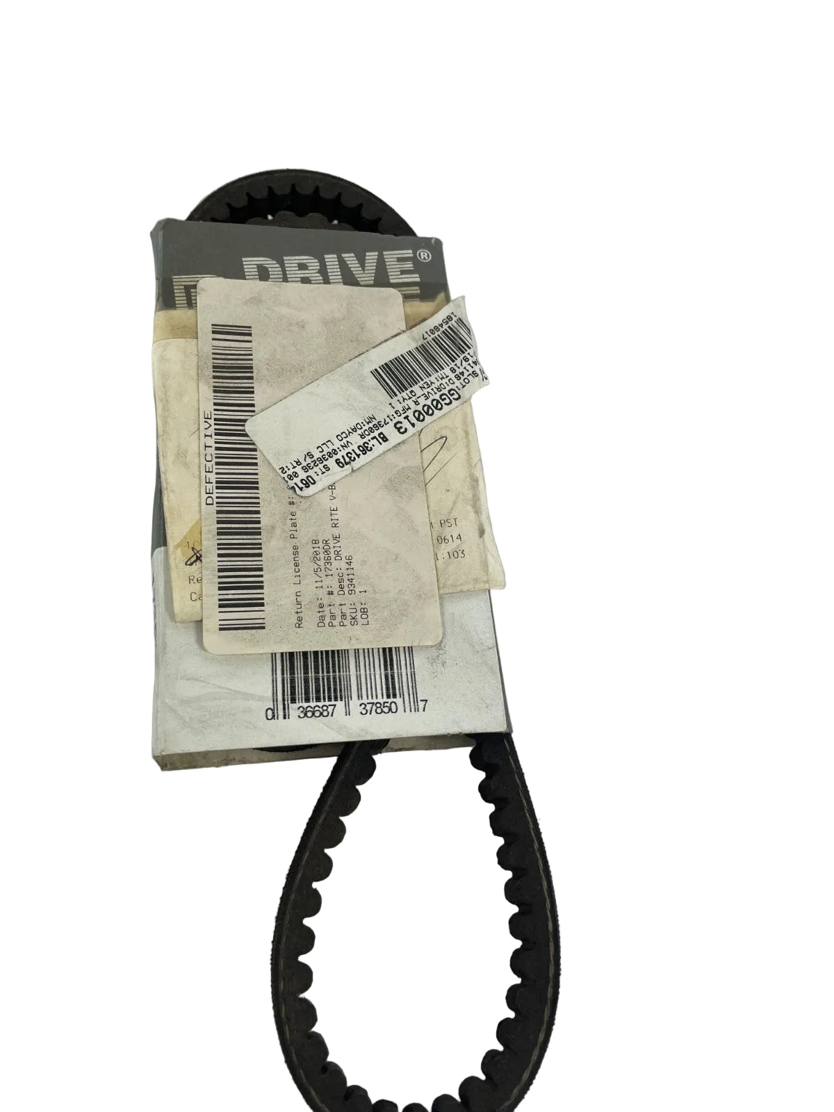 Dayco Drive Rite 9341146 17360DR premium utility V-belt OEM replacement automotive accessory drive belt A10 reinforced rubber belt