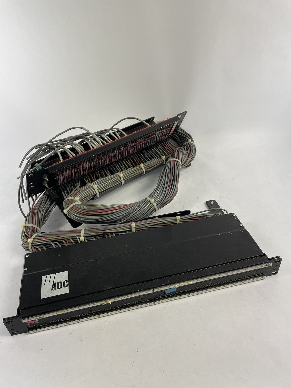 Bantam TT ADC 96 patchbay connected to ADC UP-96NMKII PPC RACKMOUNT PATCHBAY 2