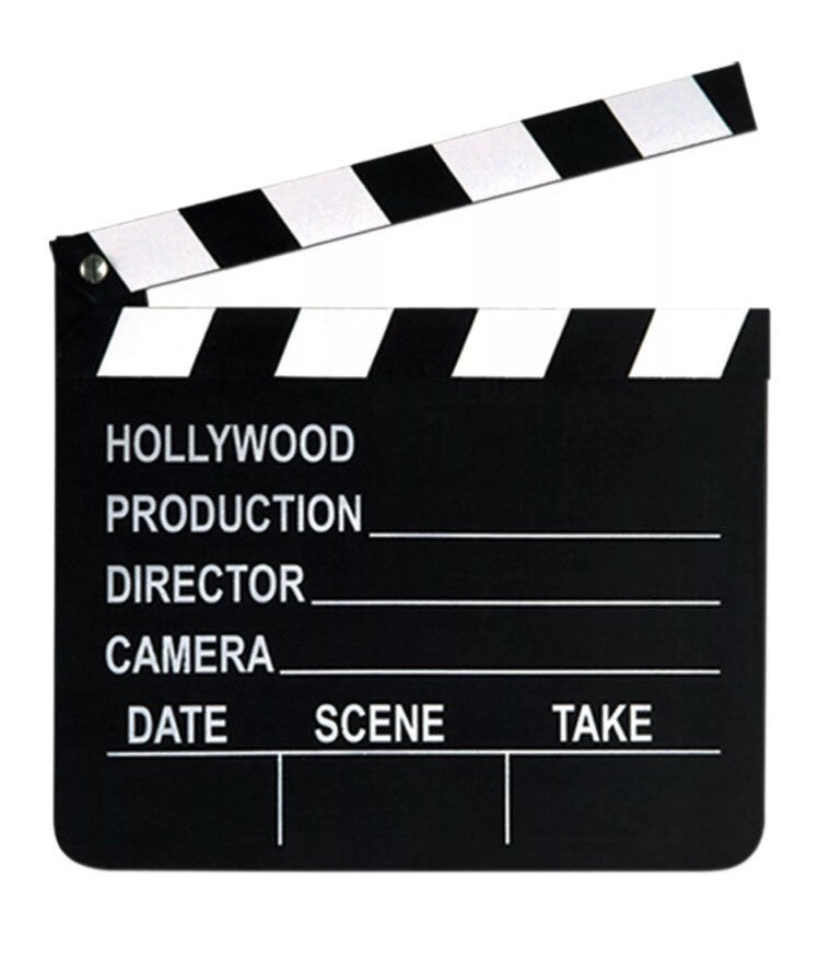 7X8 hollywood movie clap board prop ACTION director camera scene take Party toy