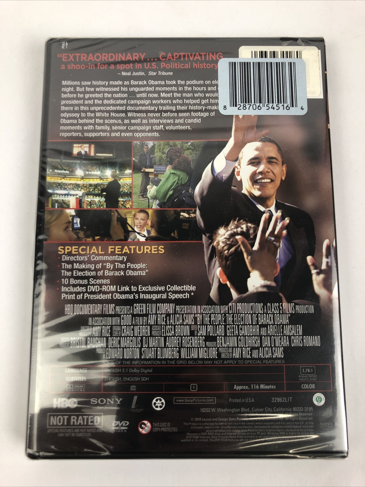 BY THE PEOPLE ELECTION OF BARACK OBAMA DVD HBO Documentary History NEW SEALED