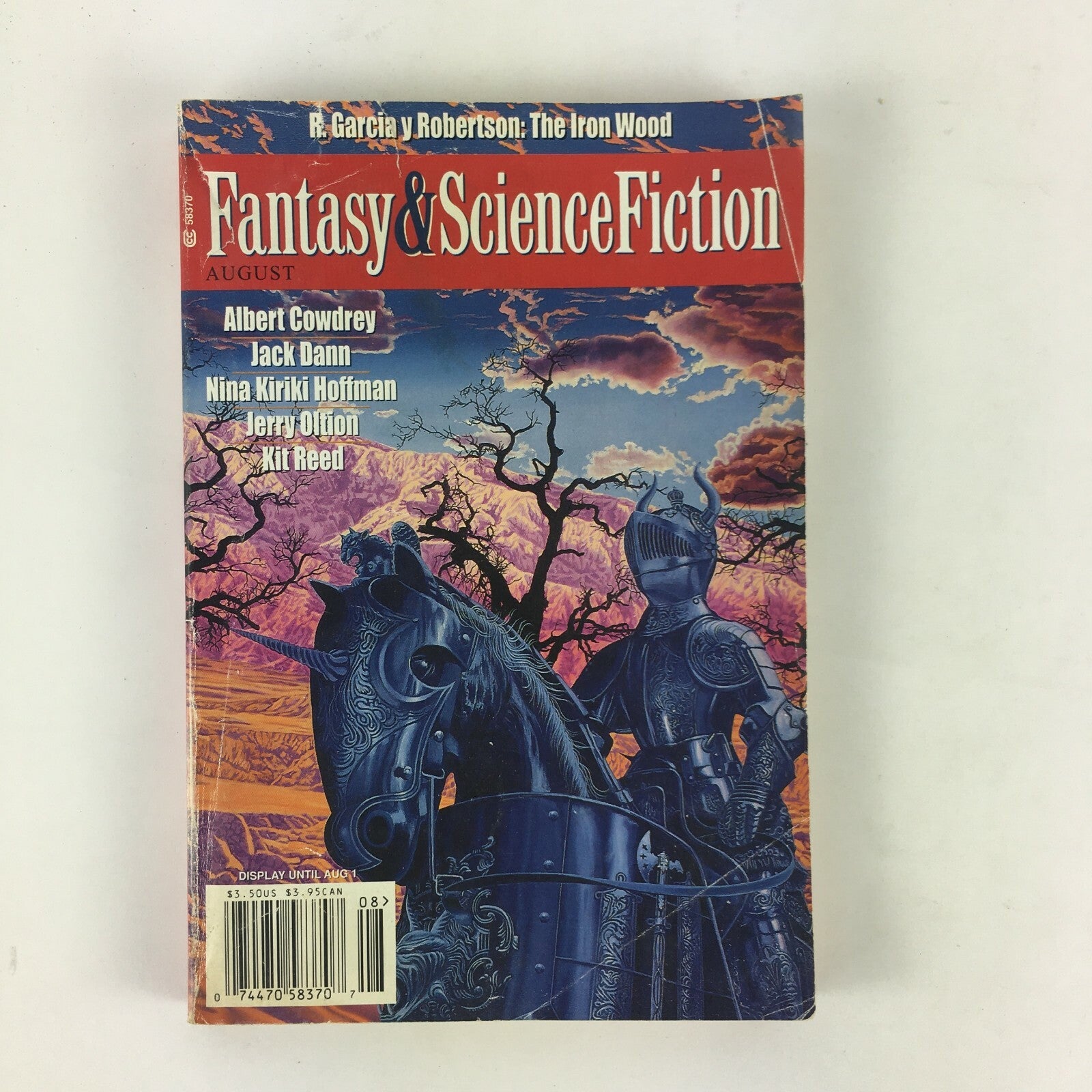 August Fantasy & Science Fiction Albert Cowdrey Jack Dann Jerry Oltion Kit Reed