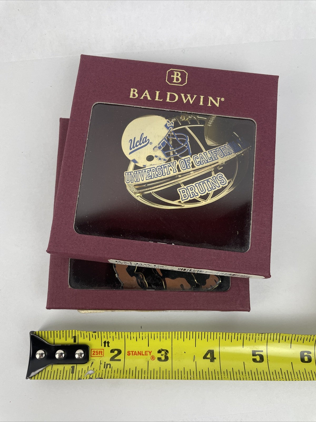 2-pack Baldwin UCLA Bruins Christmas ornaments University of California Los Angeles holiday decorations