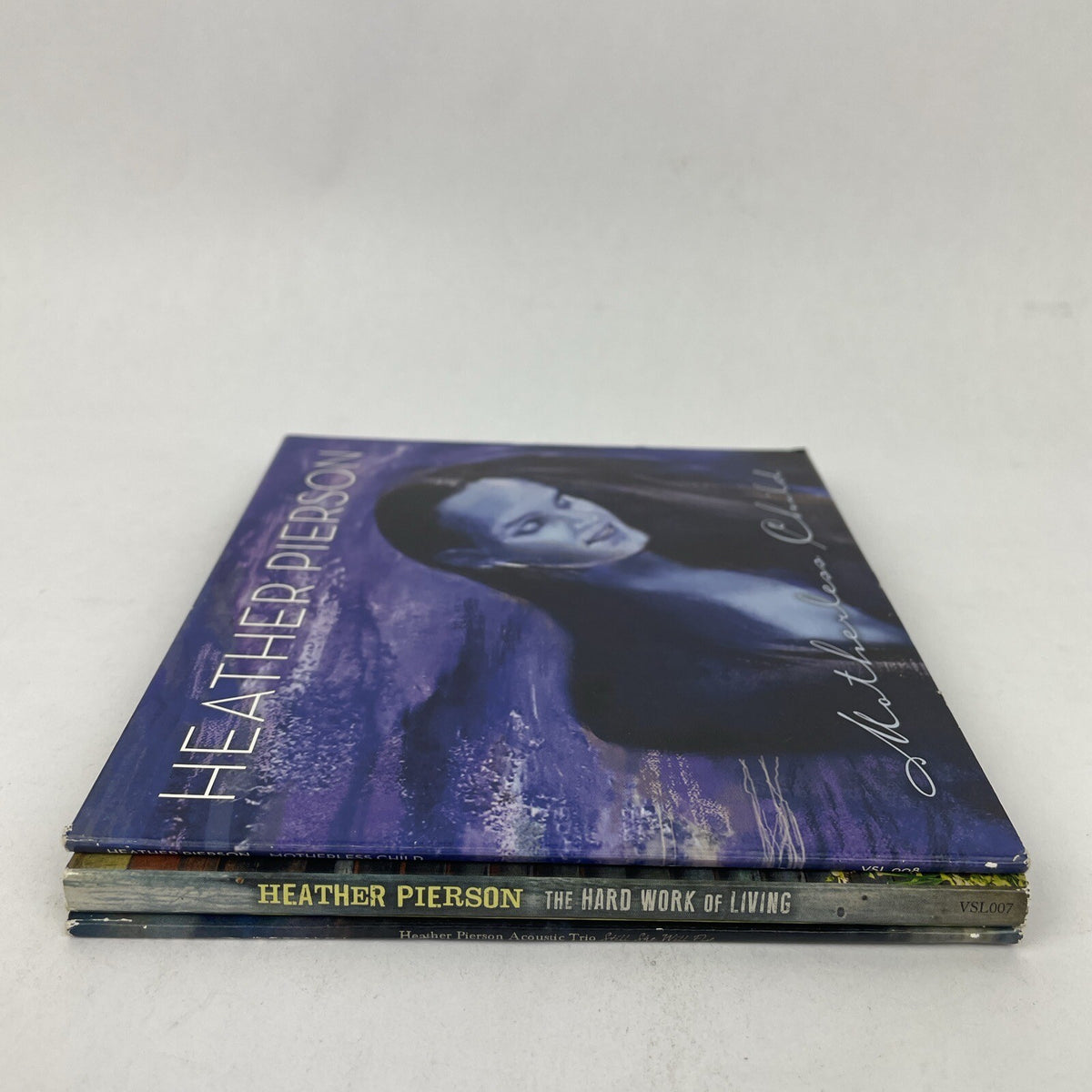 3 x HEATHER PIERSON Audio CD Lot - Motherless Child - Still She Will Fly - THWOL