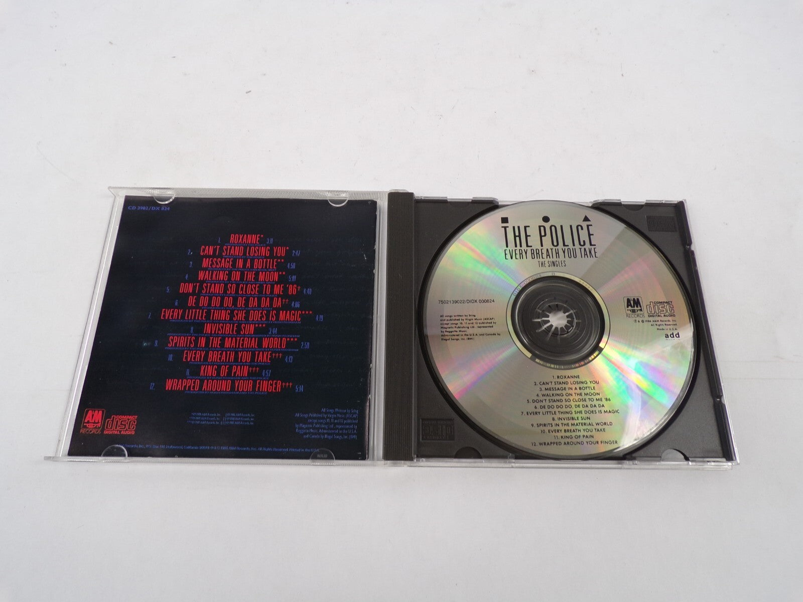 The Police Every Breath You Take The Singles Roxanne Can't Stand Losing YouCD#25