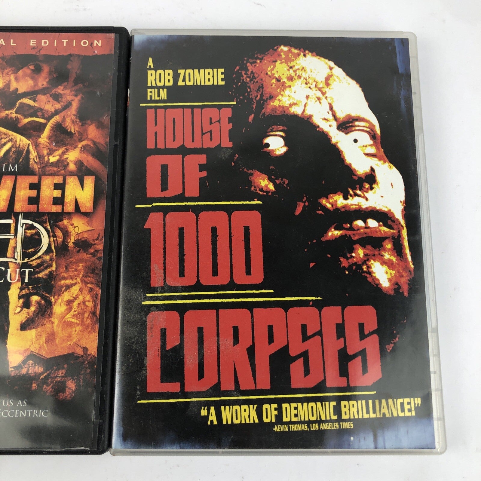 2 x Rob Zombie DVD Movie Collection. Halloween, House of 1000 Corpses * VGC *