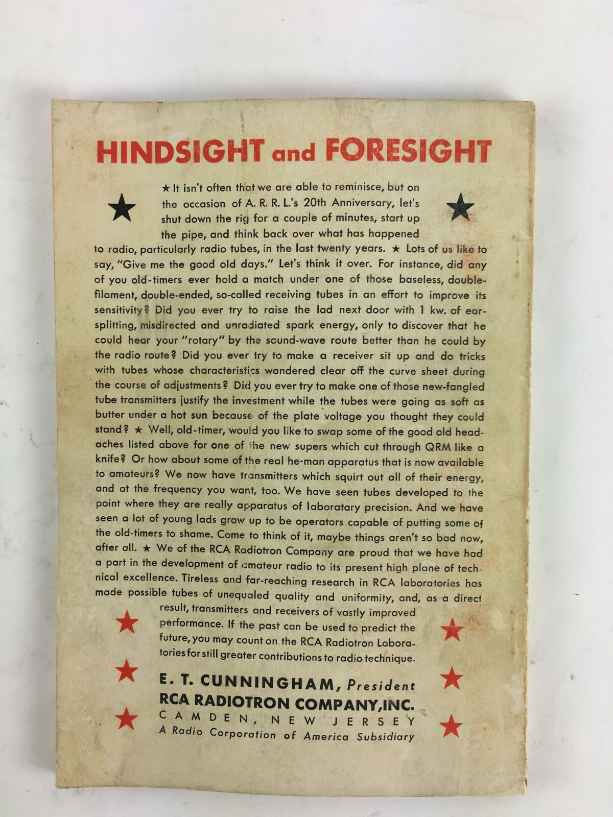 May 1934 QST devoted entirely to Amateur Radio Magazine Twentieth Anniversary
