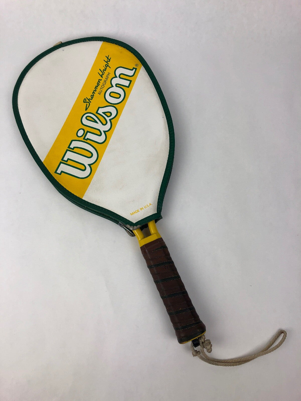 Vintage Wilson Shannon Wright Autograph Racquet and Cover 3 15/16 XS Made in USA